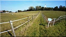 TQ8399 : Public Footpath across fields at Stow Maries by Clint Mann