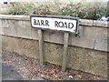 Vintage street nameplate, Barr Road, Westcourt