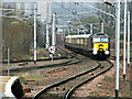 The Winter West Highland Statesman approaching Rutherglen railway station