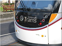 NT2473 : The back end of an Edinburgh tram by M J Richardson