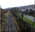 Freight-only railway towards Aberdare railway station