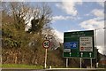 SS7492 : Baglan : A48 Road Sign by Lewis Clarke