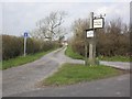 Entrance drive, Withy Road Farmhouse