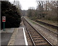 Towards Abercynon from  Quakers Yard railway station