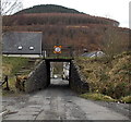 NW side of a former railway bridge, Cwmneol Street, Cwmaman