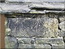 SK2399 : Mystery Date Stone, Village Smithy, Mortimer Road, Midhopestones, near Stocksbridge by Terry Robinson