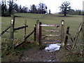 Wooden gate, South Bucks Way