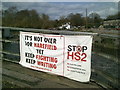 "Stop HS2" banner