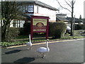 Swans outside the pub at Ruislip Lido