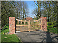 New gate at the entrance to Whittingham Hall