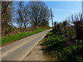 Road going east from Childer Hill Farm