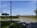 SU6437 : Junction of Wield and Hattingley Roads by Shazz