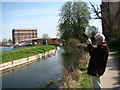 View along the New River from the New River Walkway