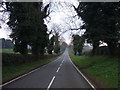 Road heading south from Staverton