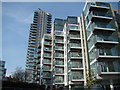 View of Aqua Apartments from the New River Walkway #2