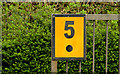 J3584 : Railway milepost, Jordanstown by Albert Bridge