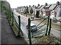 Steps down from the pavement, Cowley Bridge Road