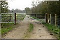 SP3608 : Footpath and track to Springhill Farm by Steve Daniels