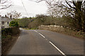 The B3226 at Clapworthy Mill Bridge on the river Bray