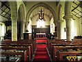NY9371 : St. Giles Church, Chollerton - nave by Mike Quinn