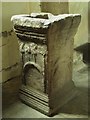NY9371 : St. Giles Church, Chollerton - font by Mike Quinn