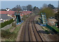 New footbridge across the railway