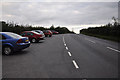 SO3216 : Car Park, B4521 by Stuart Wilding
