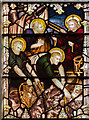 TQ9220 : Stained glass window detail, St Mary's church, Rye by Julian P Guffogg