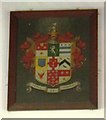 NY9371 : St. Giles Church, Chollerton - coat of arms by Mike Quinn