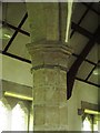 NY9371 : St. Giles Church, Chollerton - columns in the north arcade by Mike Quinn