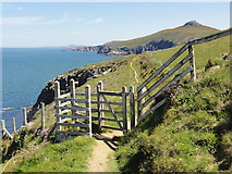 SM7528 : Kissing Gate on the Pembrokeshire Coast Path by Tony Atkin