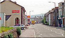 SO2914 : Abergavenny: Brecon Road, near former station, 1990 by Ben Brooksbank