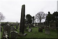 NY5674 : Bewcastle Cross and Cemetery by Peter Moore