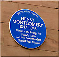 Rev Henry Montgomery plaque, Belfast