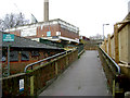 A ramp into the Heygate Estate by Rodney Road