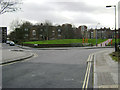 Northeast corner of Nursery Row Park from Stead Street, Walworth