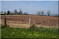 Ploughed field on the edge of Denstone