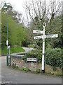 Fingerpost at Catfoot Lane, Lambley