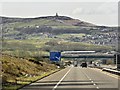 SD7025 : M65 Motorway and Darwen Hill by David Dixon