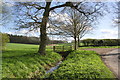 Junction of Chilworth Road and footpath