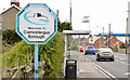 Council boundary sign, Greenisland (April 2014)