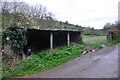 Taunton Deane District : Country Lane & Barn