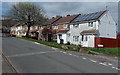 Houses on the north side of  Maendy Wood Rise, West Pontnewydd, Cwmbran