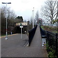 SS9596 : Path from the railway station to Station Road, Treorchy by Jaggery