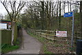 Footpath over the M62 to Whitley