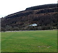 White house on a hillside, Cwmaman