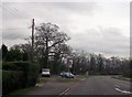 Cross End junction from Newport Road