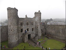 SH5831 : Harlech: castle interior by Chris Downer
