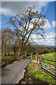 Moor Lane - with just a glimpse of the Whalley Viaduct ahead