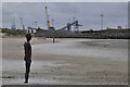 SJ3197 : "Another Place", Crosby Beach by Stuart Wilding